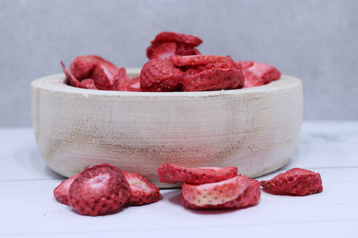 Fresas liofilizadas