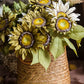 Ramo de girasoles de estilo pictórico – 20"