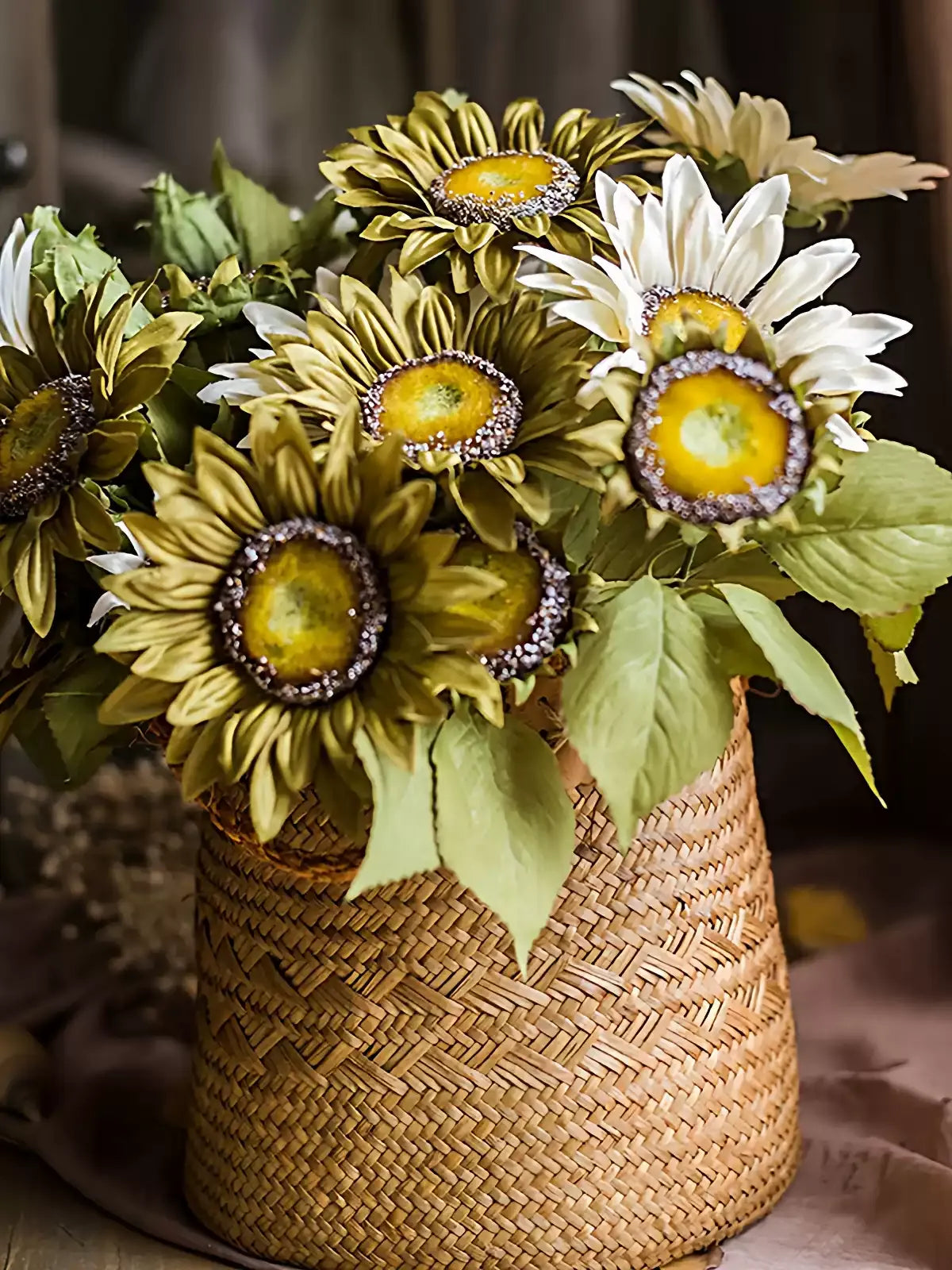 Ramo de girasoles de estilo pictórico – 20"