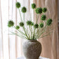 Faux Thistle Seed Pod Stem 33" Tall