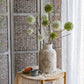 Round Ball Flower on Twig Stem in Green