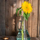 Small Openning Bubble Glass Kettle Vase 13" Tall