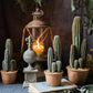 Artificial Faux Cactus in Brown Pot