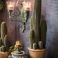 Artificial Faux Cactus in Brown Pot