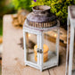 Glass Metal Lantern Candle Holder