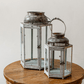 Glass Metal Lantern Candle Holder