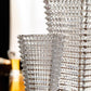 Crystal-Cut Look Glass Vase