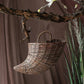 Horn Shape Willow Hanging Basket Planter