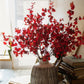 Impressionist Oncidium Orchid Stem in Red 31" Tall