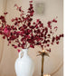 Impressionist Oncidium Orchid Stem in Red 31" Tall