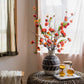 Artificial Makino Fruit Stem in Orange Red 39" Tall Silk Plant