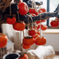 Artificial Persimmon Fruit String Decor 33.8" Long