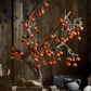 Artificial Persimmon Fruit String Decor 33.8" Long