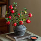 Faux Short Pomegranate Stem 15" Tall