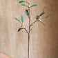 Artificial Fruit Snow Berry Leaf Stem 28" Tall Silk Plant