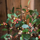 Artificial Fruit Snow Berry Leaf Stem 28" Tall Silk Plant