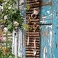 Rustic Wood Ladder Wall Décor Tool Organizer