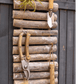 Rustic Wood Ladder Wall Décor Tool Organizer