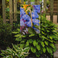 Hydrangea and Sunflower Garden Flag - Outdoor Decorative Yard Flag