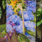 Hydrangea and Sunflower Garden Flag - Outdoor Decorative Yard Flag