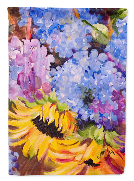 Hydrangeas and Sunflowers Garden Flag - Outdoor Decorative Yard Flag JMK1175GF