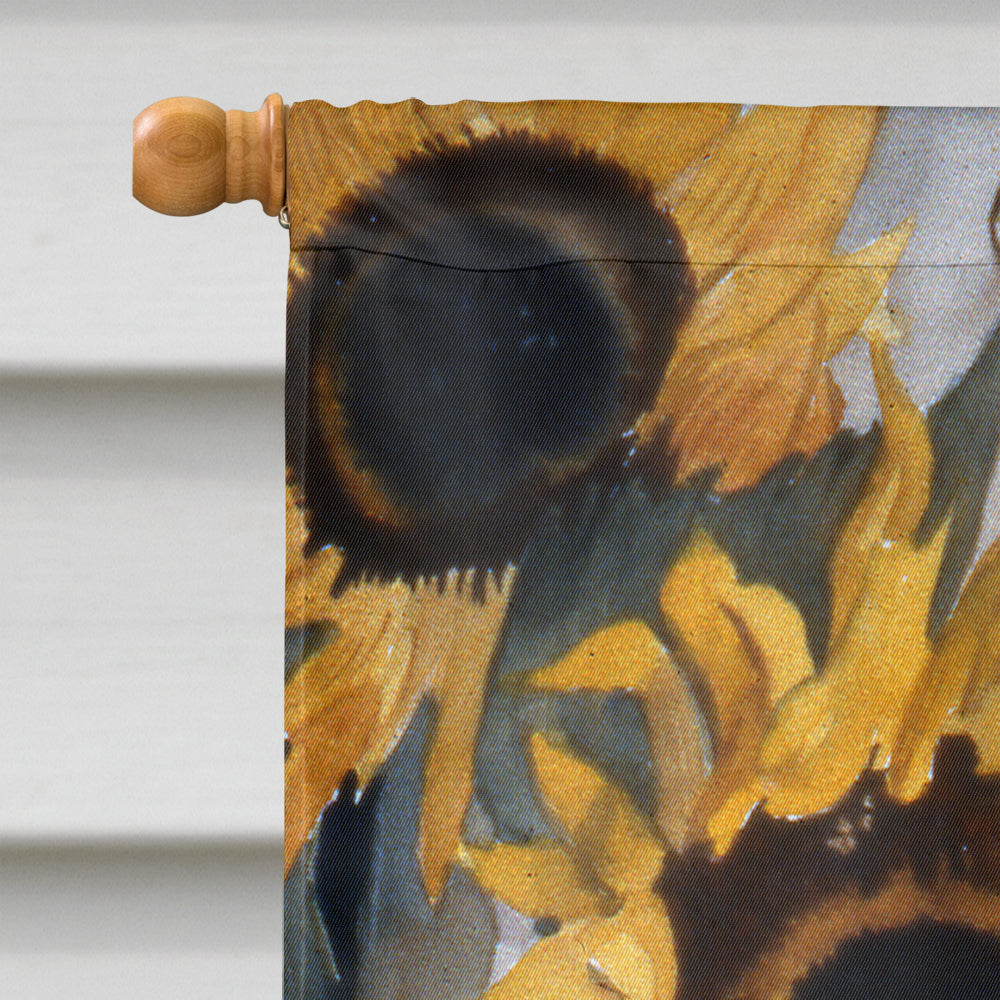 Pot of Sunflowers Flag Canvas House Size JMK1202CHF