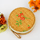 Coral Basket Jewelry Pouch