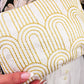 Josephine Embroidered Gold and White Wristlet Purse