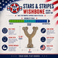 USA-K9 Stars and Stripes Wishbone Nylon Dog Chew Toy for Aggressive Chewers | USA Made