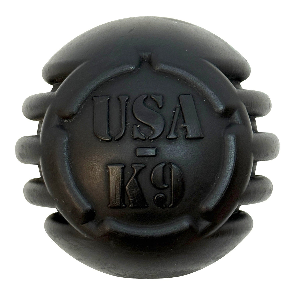 Juguete de goma para perros USA-K9 Stars and Stripes | Juguete de recompensa para adiestradores caninos | Negro | Fabricado en EE. UU.