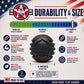Juguete de goma para perros USA-K9 Stars and Stripes | Juguete de recompensa para adiestradores caninos | Negro | Fabricado en EE. UU.