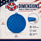USA-K9 Stars and Stripes Design eMat - Enrichment Lick Mat For Dogs and Cats - with Suction Cups | USA Made