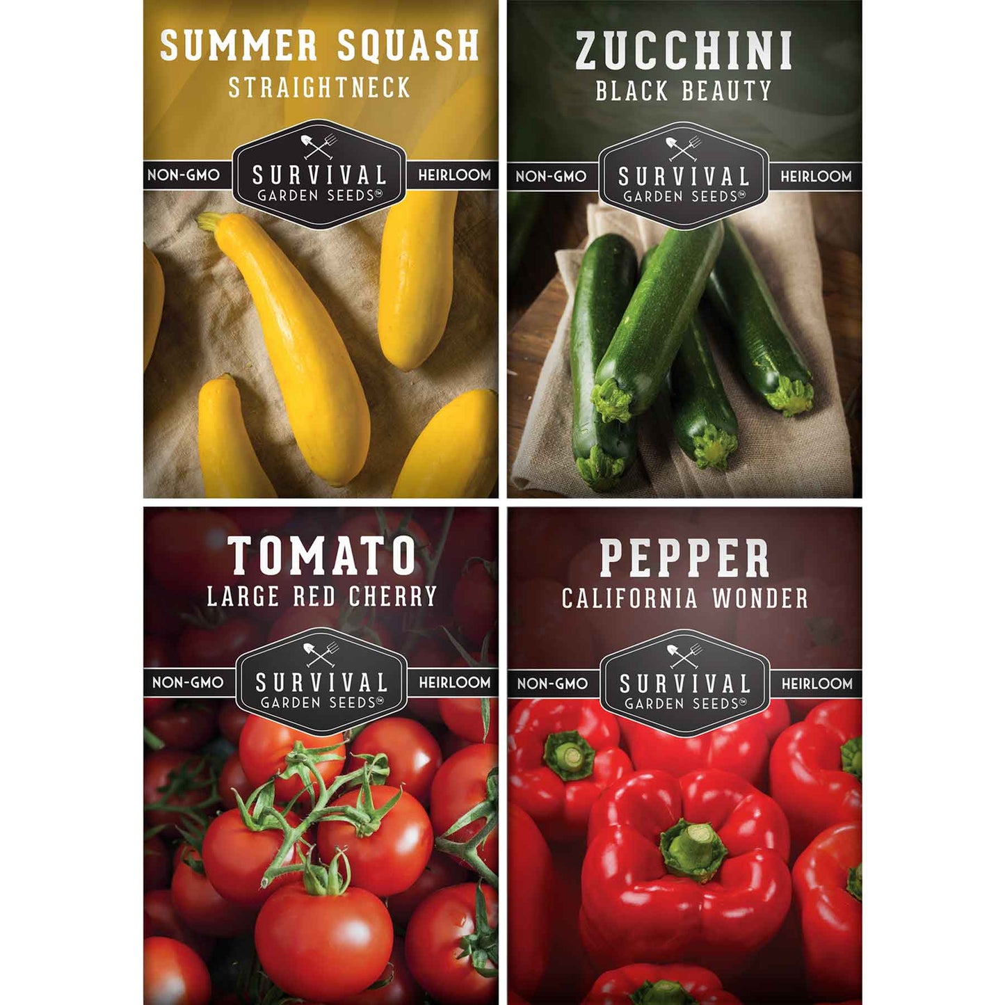 Kabob Skewer Vegetable Seed Collection – 4 Heirloom Grilling Favorites for Fresh, Flavorful Summer Cooking