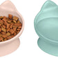 Kitty City Elevated Cat Bowls Set of 2 Whisker Friendly Raised 6.5oz Modern