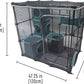 Kitty City Outdoor Catio Furniture and Play Kits for Cats, Outdoor Mega Kit