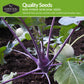 Purple & White Kohlrabi Seed Collection – Cool-Season Biennial Vegetables for Crisp, Mild, Turnip-Like Flavor