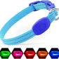 LED Dog Collar Rechargeable Light-Up Safety Collar for Night Walking (colors)