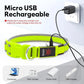 LED Dog Collar USB Rechargeable Light Up Safety Collar - All Colors/ Sizes