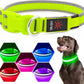 LED Dog Collar USB Rechargeable Light Up Safety Collar - All Colors/ Sizes