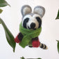 Felted Wool Raccoon Ornament