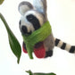 Felted Wool Raccoon Ornament