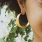 Golden Road Hoop Earrings