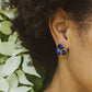 Lapis Cluster Stud Earrings