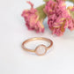 Mini Pebble Ring - Rose Gold
