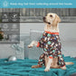 Large Dog Pajamas Space Astronaut Print Recovery Shirt UV Pullover