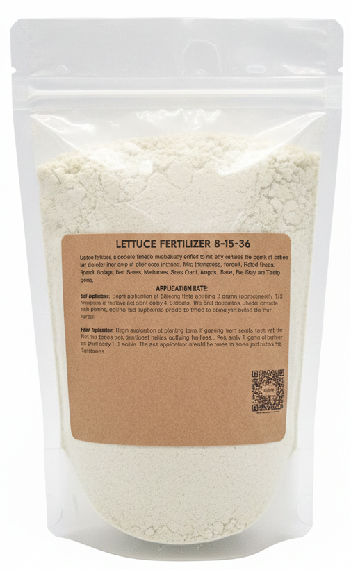 Lettuce Fertilizer 8-15-36 | Chelated Micronutrients | Hydroponics, Soil & Foliar Application