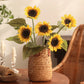 One-Head Artificial Sunflower Stem 19.7" Tall