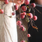 Faux Red Apple Branch Stem 36" Tall