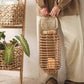 Decorative Bamboo Woven Lantern Holder
