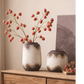 Watertight Brown Imprint Ceramic Vase